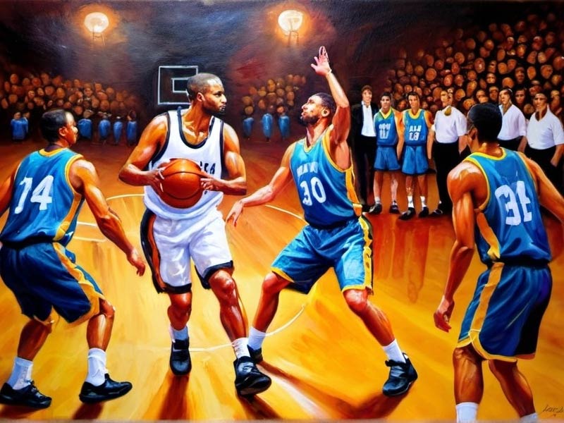 外网爆火视频，篮球场上很有爱的一幕